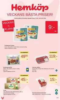 Hemköp-katalog i Hagby (Uppsala) | Hemköp Uppsala Svava C reklamblad | 2026-09-14T00:00:00.000Z - 2026-09-20T00:00:00.000Z