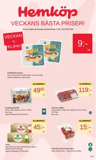 Hemköp-katalog | Hemköp Västerhaninge C reklamblad | 2026-09-14T00:00:00.000Z - 2026-09-20T00:00:00.000Z