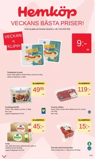 Hemköp-katalog | Hemköp Västerås C reklamblad | 2026-09-14T00:00:00.000Z - 2026-09-20T00:00:00.000Z