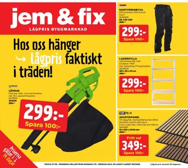 Jem&Fix-katalog | Reklamtidning v.37-38 | 2026-09-07T00:00:00.000Z - 2026-09-20T00:00:00.000Z