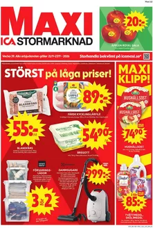 ICA Maxi-katalog | Fantastiska rabatter på utvalda produkter | 2026-09-21T00:00:00.000Z - 2026-09-27T00:00:00.000Z