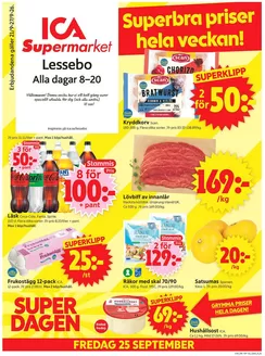 ICA Supermarket-katalog i Färingtofta | Aktuella deals och erbjudanden | 2026-09-21T00:00:00.000Z - 2026-10-05T00:00:00.000Z