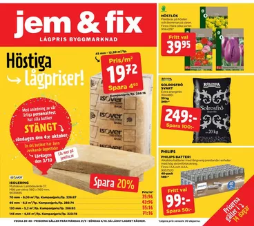 Jem&Fix-katalog i Ystad | Reklamtidning v.39-40 | 2026-09-21T00:00:00.000Z - 2026-10-04T00:00:00.000Z