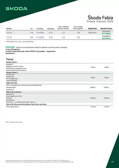 ŠKODA-katalog | Prislista Fabia | 2026-09-25T00:00:00.000Z - 2026-10-09T00:00:00.000Z