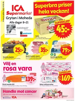 ICA Supermarket-katalog | Exklusiva deals och fynd | 2026-09-28T00:00:00.000Z - 2026-10-12T00:00:00.000Z