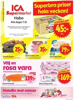 ICA Supermarket-katalog i Bankeryd | Aktuella deals och erbjudanden | 2026-09-28T00:00:00.000Z - 2026-10-12T00:00:00.000Z