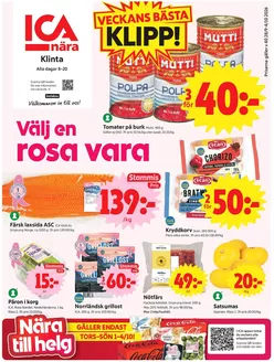 ICA Nära-katalog i Sättra (Kalmar) | ICA Nära reklamblad | 2026-09-28T00:00:00.000Z - 2026-10-12T00:00:00.000Z