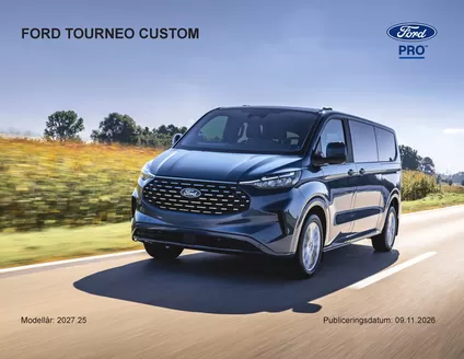 Ford-katalog | Broschyr custom tourneo. | 2026-10-02T00:00:00.000Z - 2026-10-16T00:00:00.000Z
