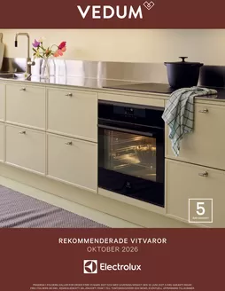 Vedum-katalog i Järlåsa | Vitvarufolder Electrolux | 2026-10-02T00:00:00.000Z - 2027-06-30T00:00:00.000Z