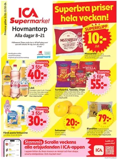 ICA Supermarket-katalog i Fengersfors | Aktuella fynd och erbjudanden | 2026-10-05T00:00:00.000Z - 2026-10-19T00:00:00.000Z