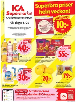 ICA Supermarket-katalog | Exklusiva deals för våra kunder | 2026-10-05T00:00:00.000Z - 2026-10-11T00:00:00.000Z
