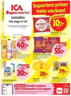 ICA Supermarket-katalog | Attraktiva specialerbjudanden för alla | 2026-10-05T00:00:00.000Z - 2026-10-19T00:00:00.000Z