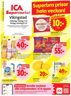 ICA Supermarket-katalog i Mörby | ICA Supermarket reklamblad | 2026-10-05T00:00:00.000Z - 2026-10-19T00:00:00.000Z