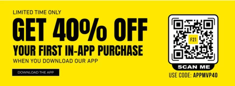 Forever 21-katalog | Get 40% Off! | 2026-10-05T00:00:00.000Z - 2026-10-19T00:00:00.000Z