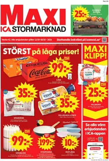 ICA Maxi-katalog i Solna | ICA Maxi reklamblad | 2026-10-12T00:00:00.000Z - 2026-10-18T00:00:00.000Z