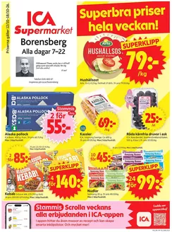 ICA Supermarket-katalog | Våra bästa deals för dig | 2026-10-12T00:00:00.000Z - 2026-10-26T00:00:00.000Z