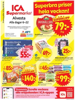 ICA Supermarket-katalog i Växjö | ICA Supermarket reklamblad | 2026-10-12T00:00:00.000Z - 2026-10-26T00:00:00.000Z