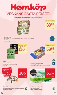 Hemköp-katalog i Insjön | Hemköp Rättvik C reklamblad | 2026-10-12T00:00:00.000Z - 2026-10-18T00:00:00.000Z