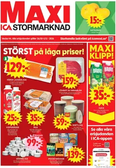 ICA Maxi-katalog | Attraktiva specialerbjudanden för alla | 2026-10-26T00:00:00.000Z - 2026-11-01T00:00:00.000Z