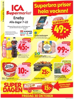 ICA Supermarket-katalog i Rörvik (Halland) | Top-erbjudanden för sparrävar | 2026-10-26T00:00:00.000Z - 2026-11-09T00:00:00.000Z