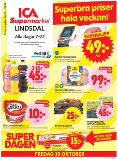 ICA Supermarket-katalog | Aktuella specialerbjudanden | 2026-10-26T00:00:00.000Z - 2026-11-09T00:00:00.000Z