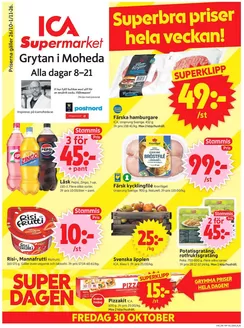 ICA Supermarket-katalog i Rörvik (Halland) | Aktuella fynd och erbjudanden | 2026-10-26T00:00:00.000Z - 2026-11-01T00:00:00.000Z