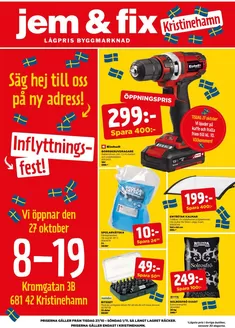 Jem&Fix-katalog | Öppningstidning Kristinehamn v.44 | 2026-10-27T00:00:00.000Z - 2026-11-01T00:00:00.000Z