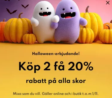 Din sko-katalog | Köp 2 få 20%! | 2026-10-30T00:00:00.000Z - 2026-11-01T00:00:00.000Z