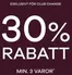 Change-katalog | 30% rabatt! | 2026-09-10T00:00:00.000Z - 2026-09-24T00:00:00.000Z