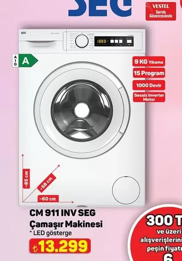 Inverter - CM 911 INV SEG Çamaşır Makinesi