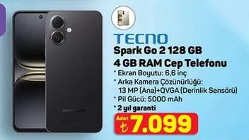 Spark Go 2 128 GB 4 GB RAM Cep Telefonu