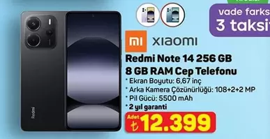 Xiaomi - Note 14 256 GB 8 GB RAM Cep Telefonu