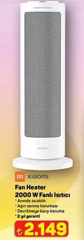 Xiaomi - Fan Heater 2000 W Fanlı Isıtıcı