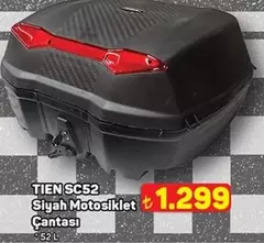 SC52 Siyah Motosiklet Çantası
