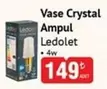 Vase Crystal Ampul Ledolet