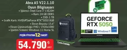 Intel - A5 V22.1.10 Oyun Bilgisayarı