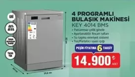 BULAŞIK MAKİNESİ KEY 4014 BMS