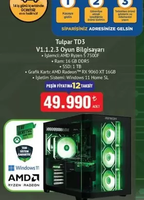 Amd - TD3 V1.1.2.3 Oyun Bilgisayarı