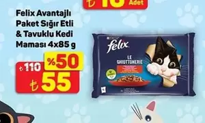 Paket Sığır Etli & Tavuklu Kedi Maması