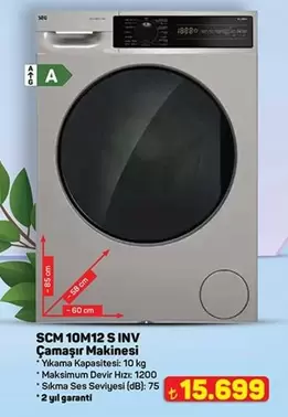 SCM 10M12 S INV Çamaşır Makinesi
