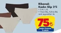 Kadın Slip 2'li
