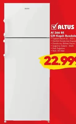 Al 366 BE Çift Kapılı Buzdola