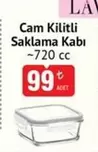 Cam Kilitli Saklama Kabı