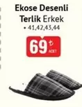 Ekose Desenli Terlik Erkek