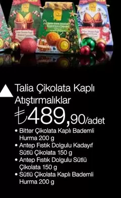 Çikolata Kaplı Atıştırmalıklar
