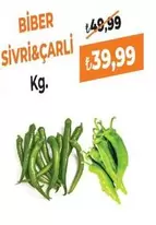 BİBER SİVRİ&ÇARLI