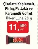 Çikolata Kaplamalı, Pirinç Patlaklı ve Karamelli Gofret