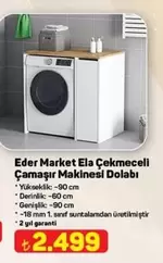 Ela - Çekmeceli Çamaşır Makinesi Dolabı