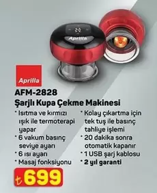 AFM-2828 Şarjlı Kupa Çekme Makinesi