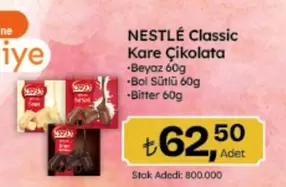 Beyaz - Kare Çikolata